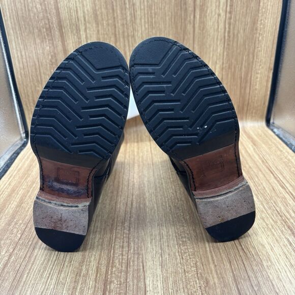 Frye Veronica Short Black Leather Short Moto Biker Boots Size 7.5 B - Picture 6 of 15